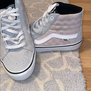 Checkered High Top Vans